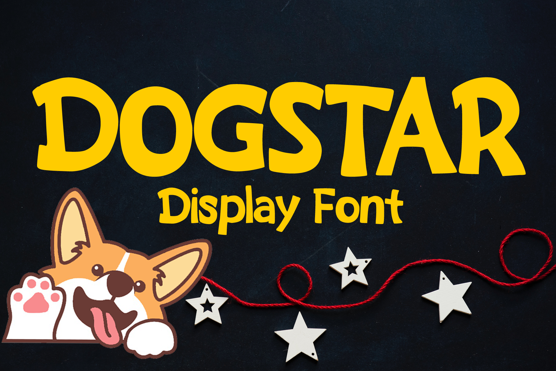 Пример шрифта Dogstar