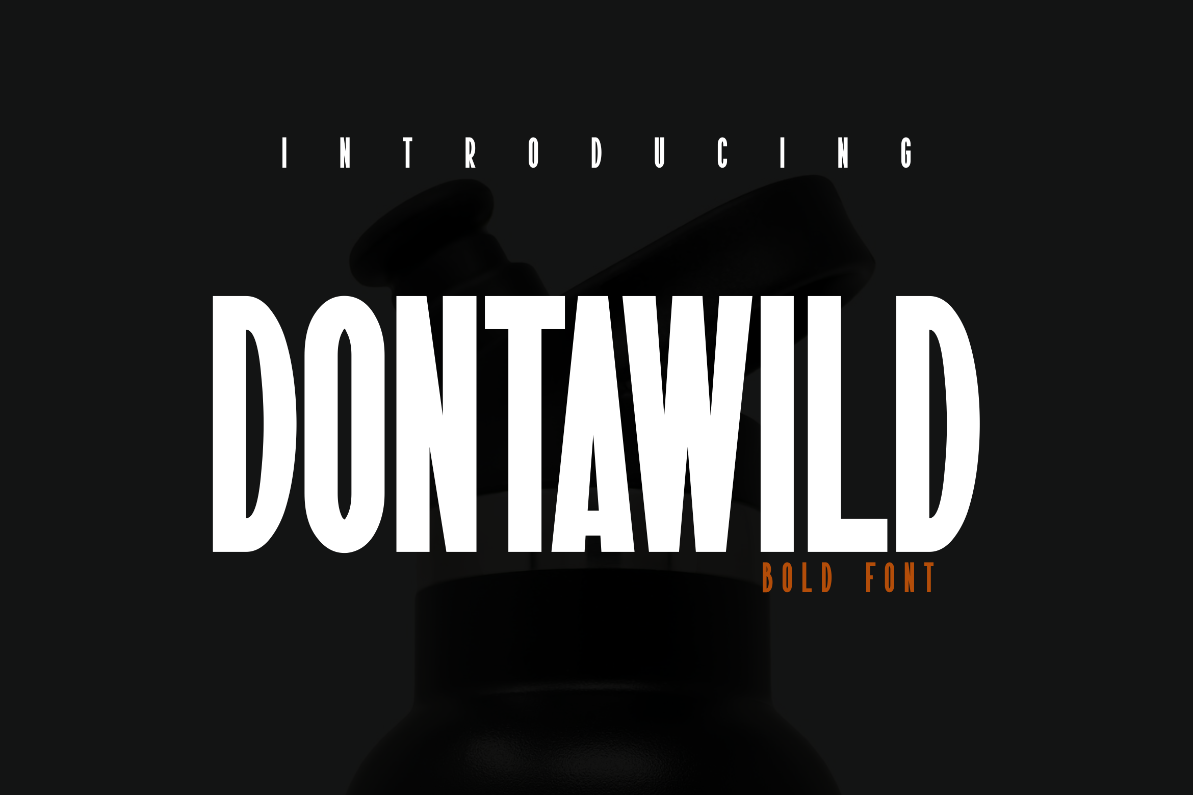 Пример шрифта Dontawild