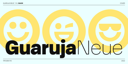 Пример шрифта Guaruja Neue Thin