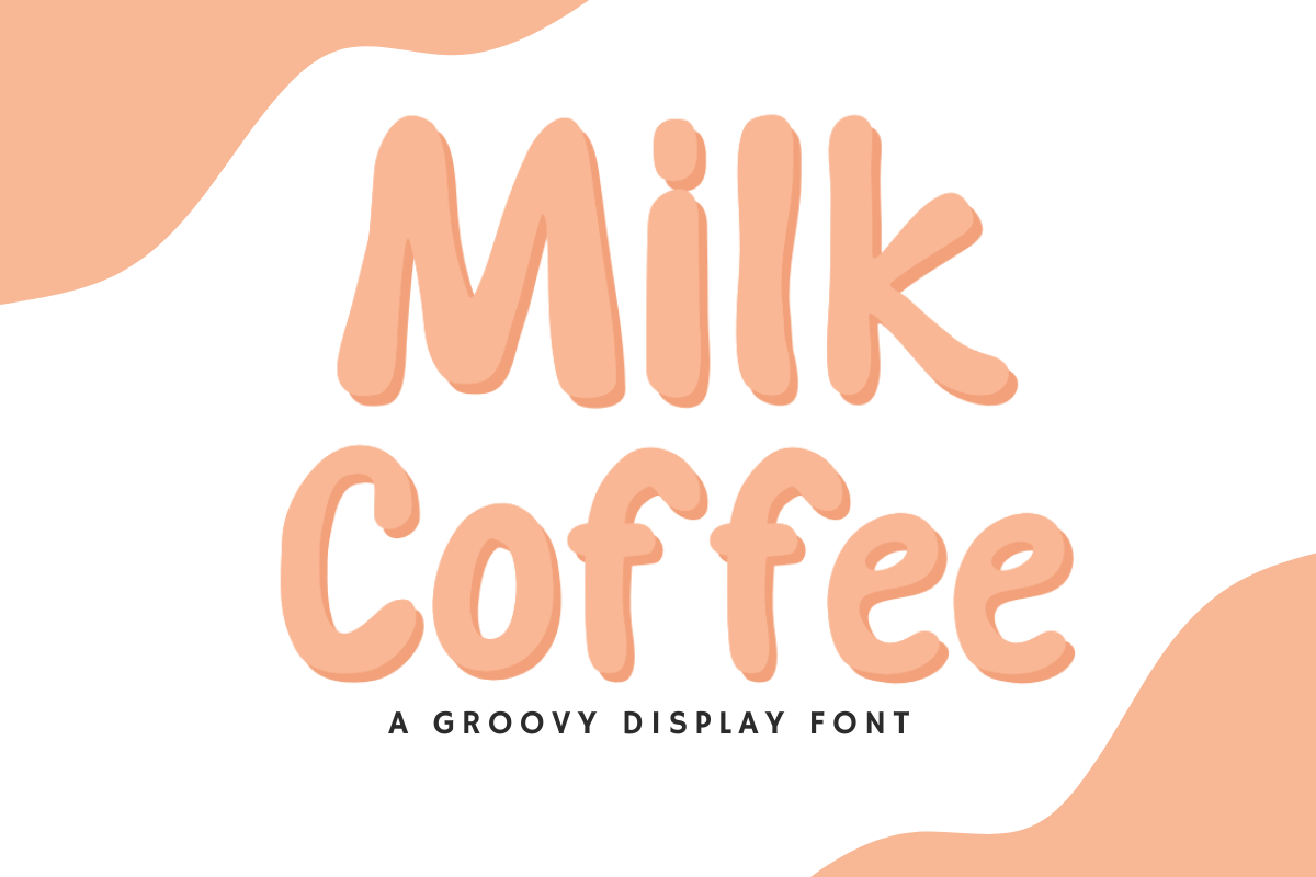 Пример шрифта Milk Coffee Regular