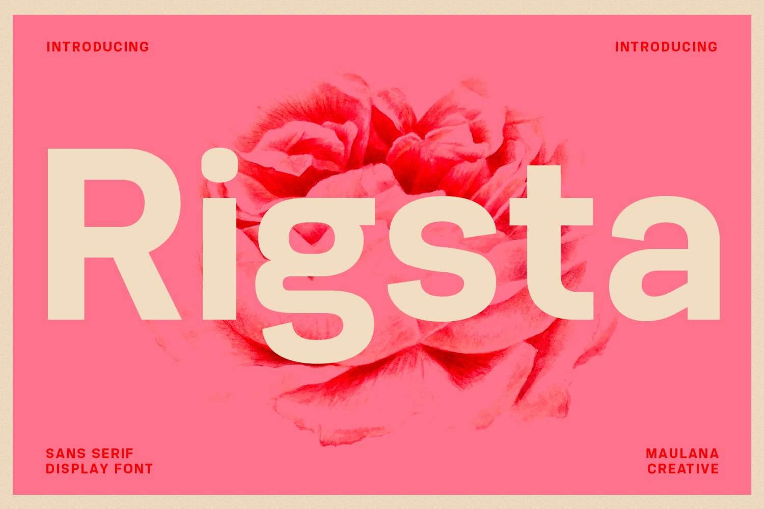 Пример шрифта Rigsta