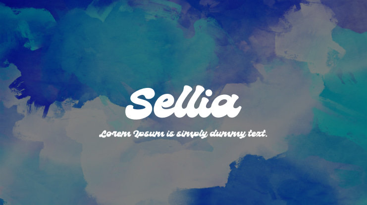 Пример шрифта Sellia Regular