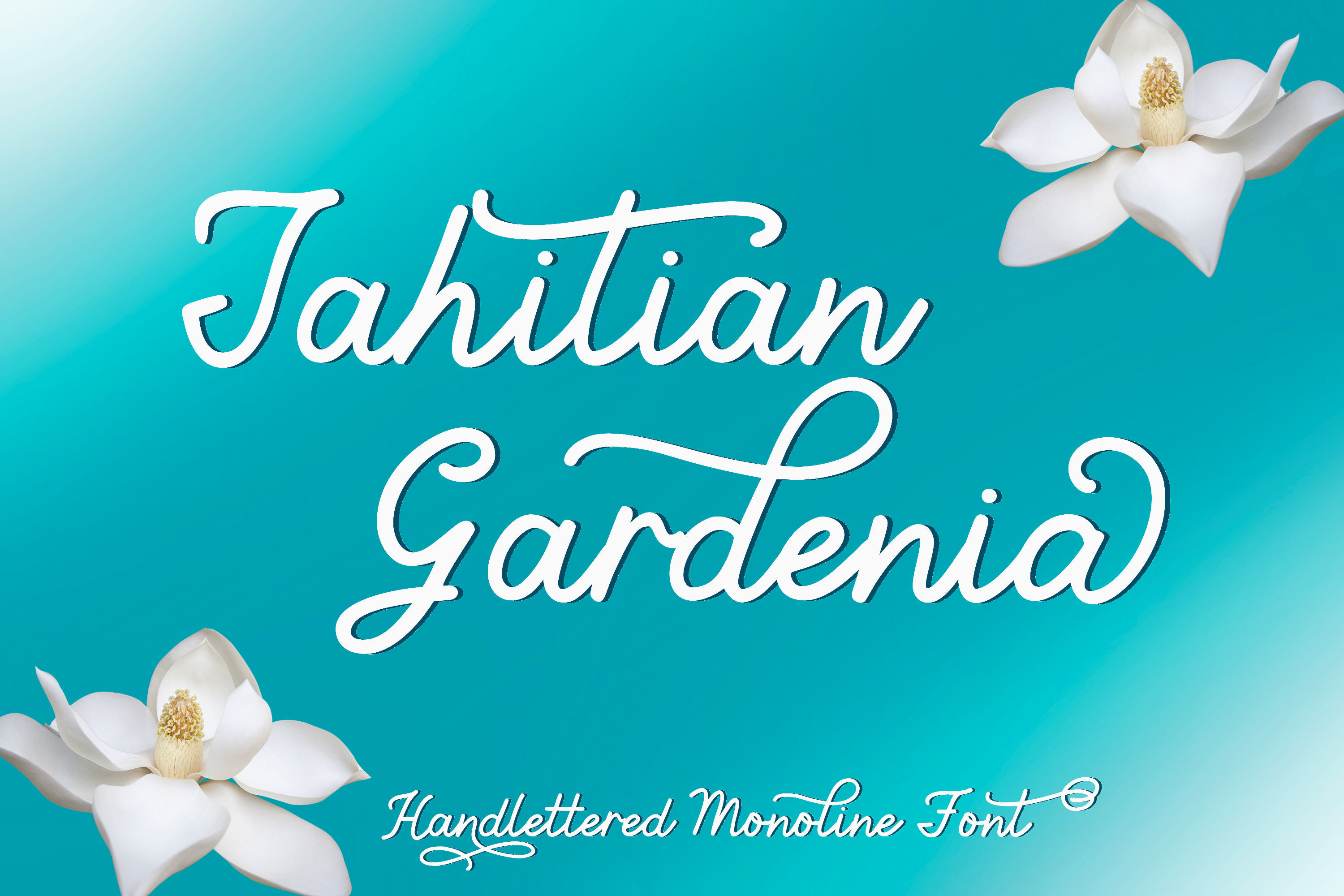Пример шрифта Tahitian Gardenia Regular