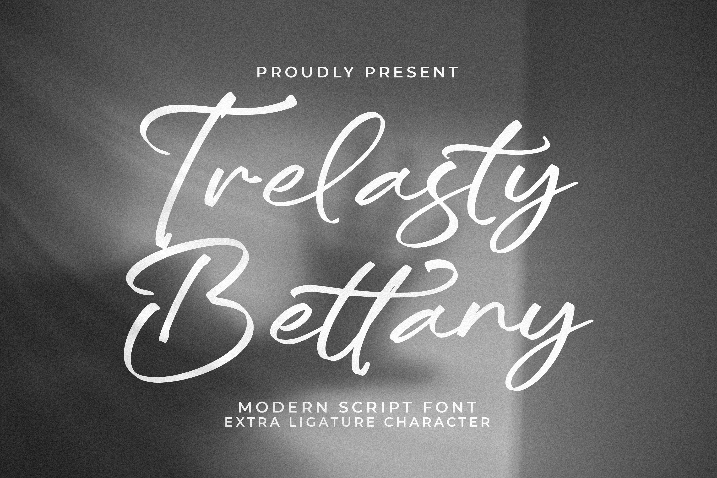 Пример шрифта Trelasty Bettany Regular