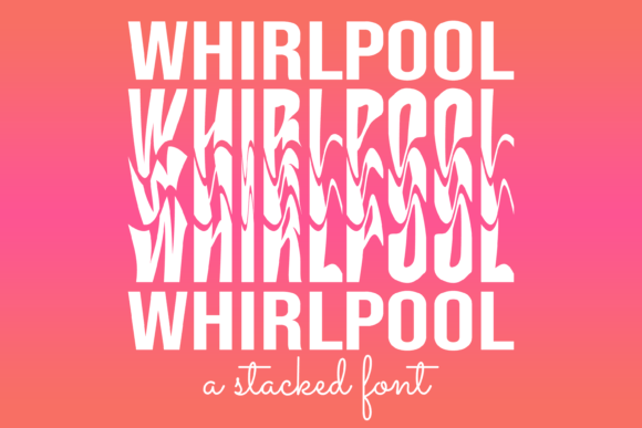 Пример шрифта Whirlpool Stacked