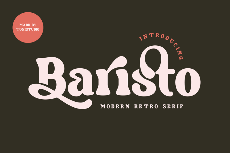 Пример шрифта Baristo Regular
