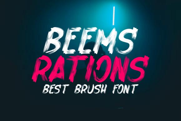 Пример шрифта Beems Rations Regular