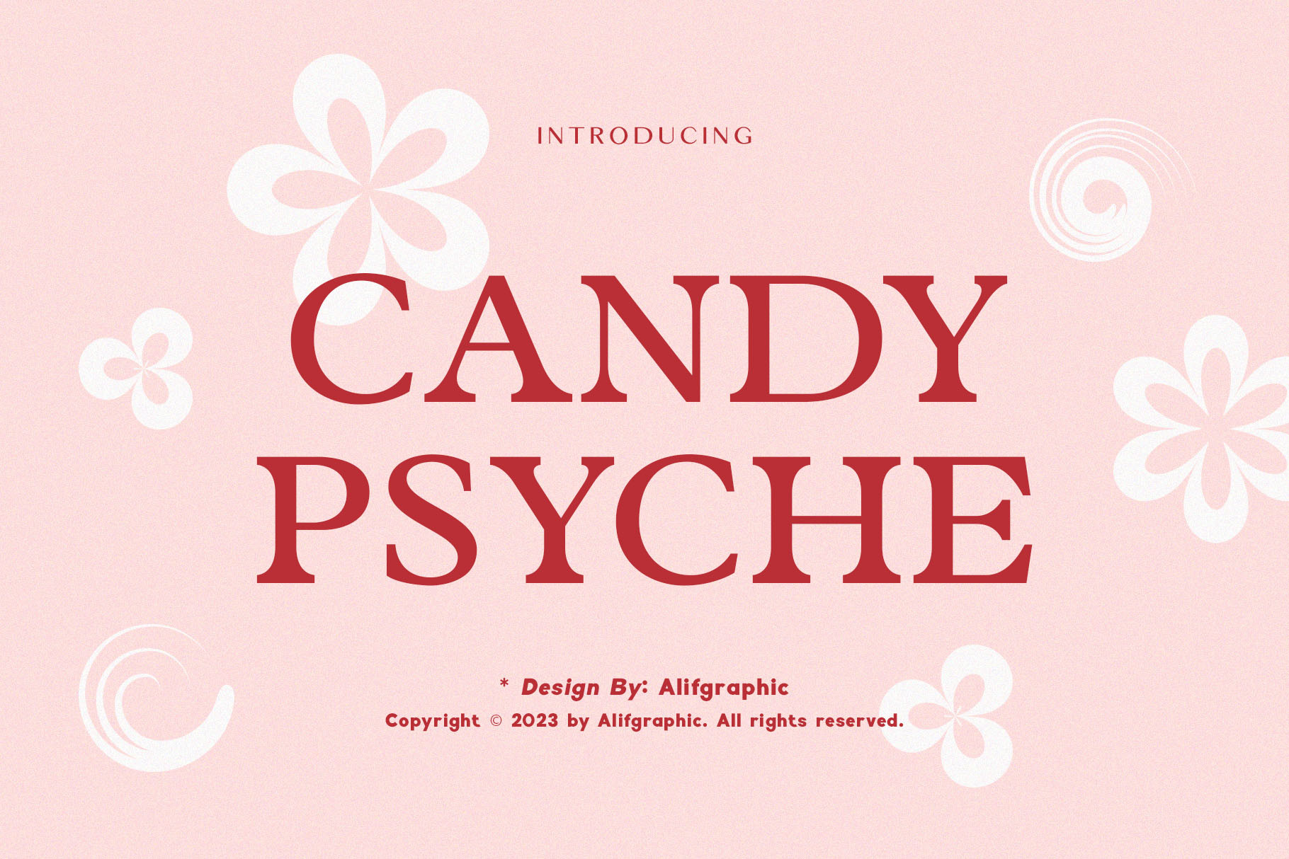 Пример шрифта Candy Psyche Regular