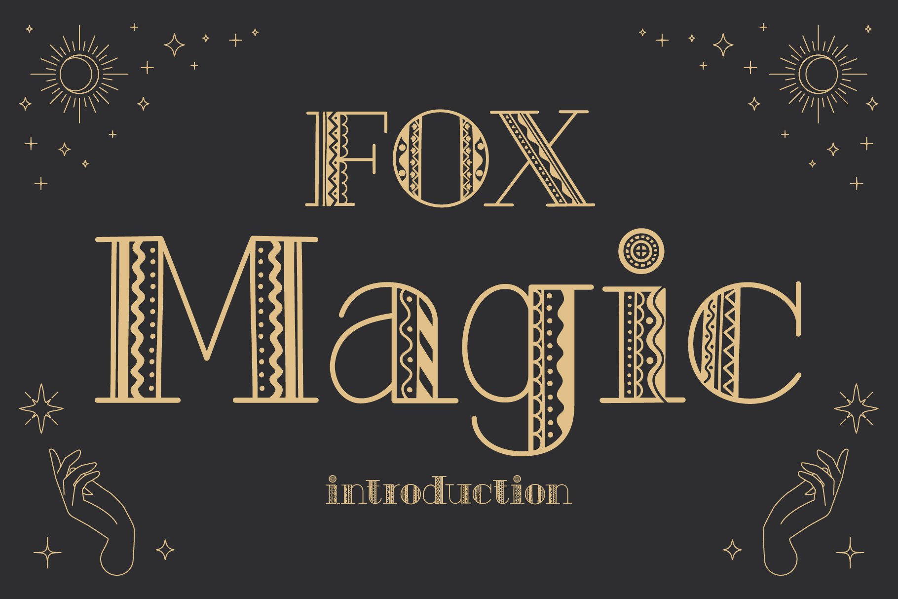 Пример шрифта Fox Magic