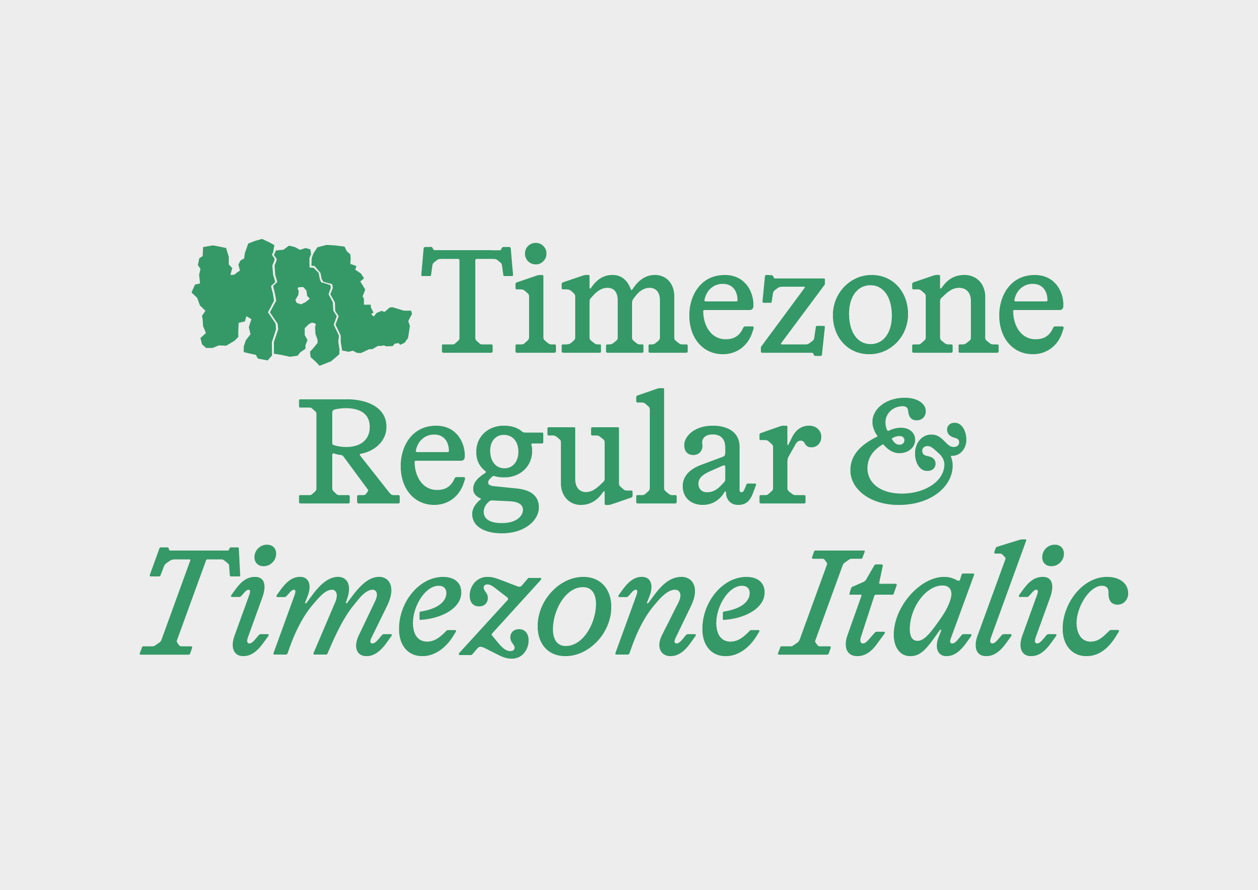 Пример шрифта HAL Timezone Mono