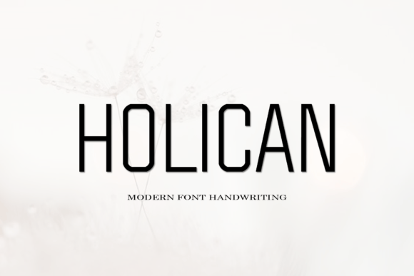Пример шрифта Holican