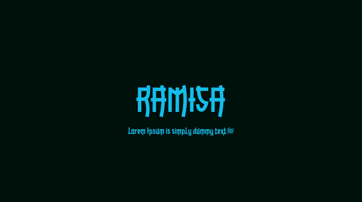 Пример шрифта Ramisa Regular