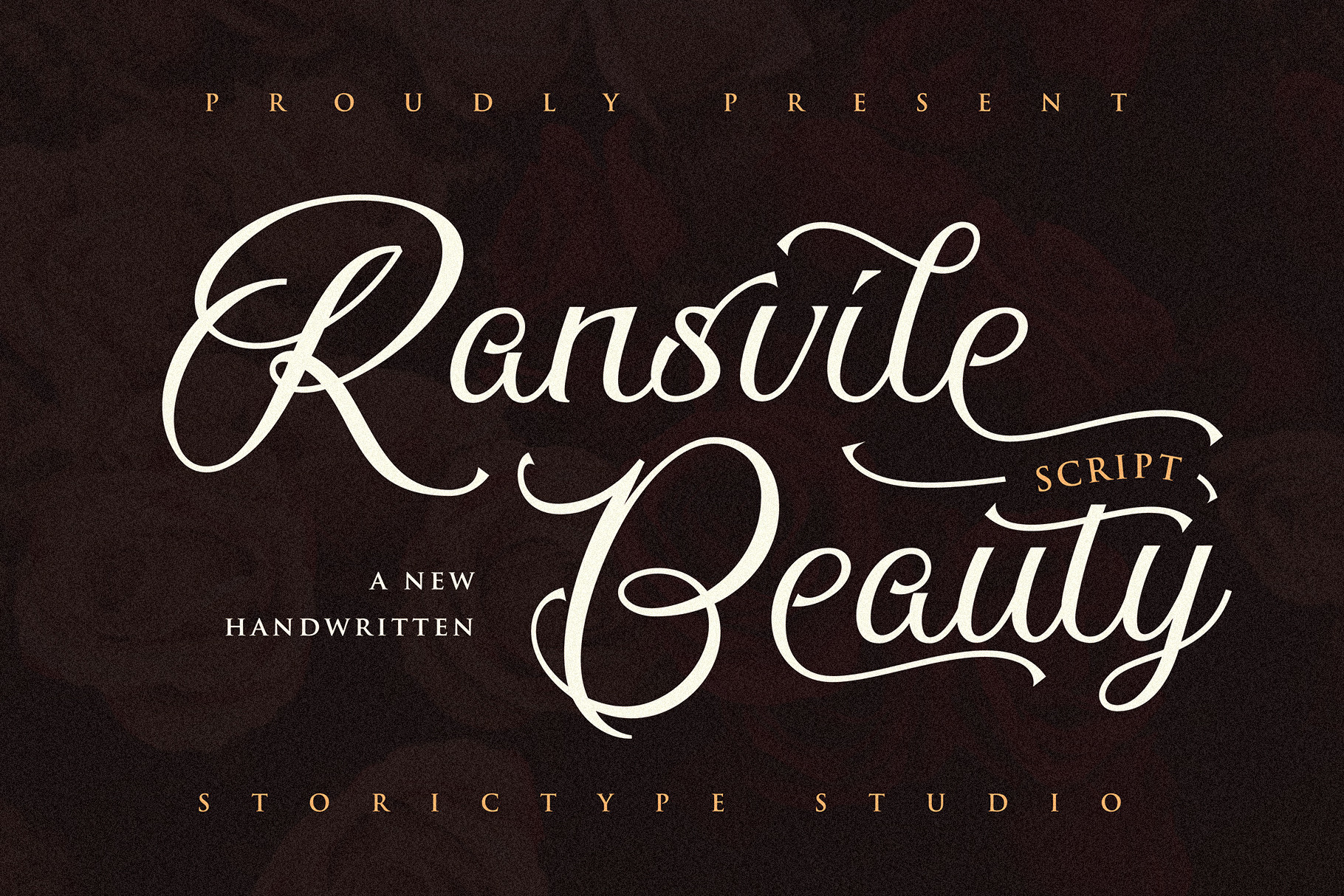 Пример шрифта Ransvile Beauty Script Regular