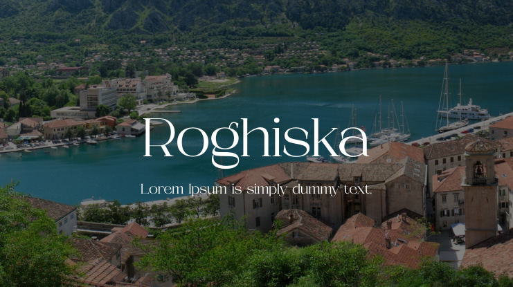 Пример шрифта Roghiska Italic