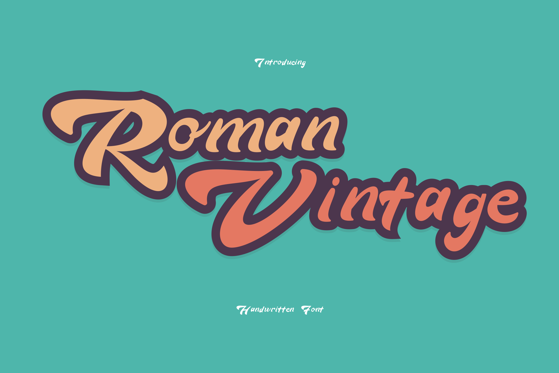 Пример шрифта Roman Vintage