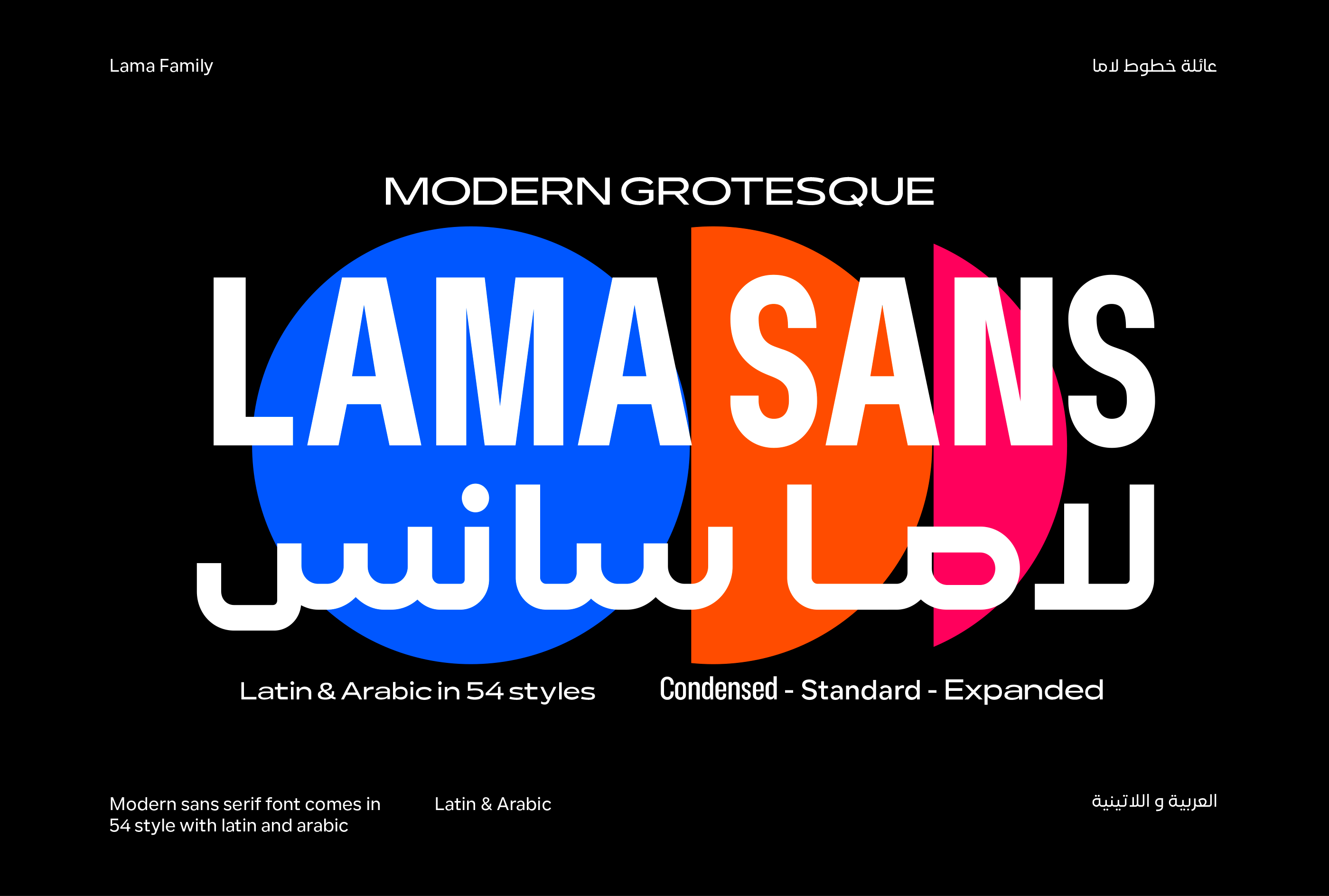 Пример шрифта Lama Sans Condensed Black Condensed