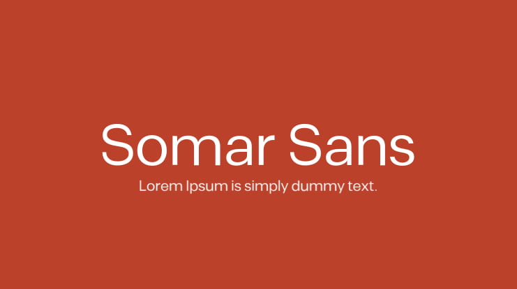 Пример шрифта Somar Sans Regular