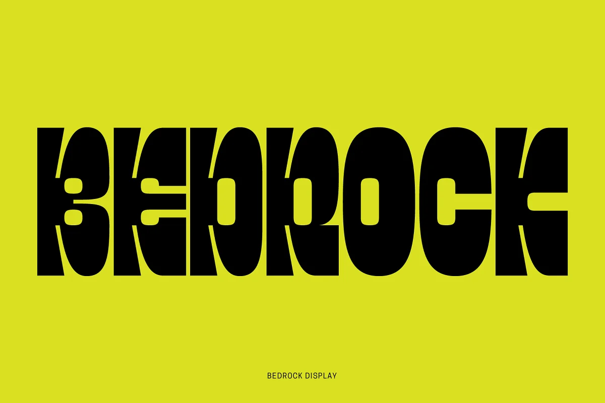 Пример шрифта Badrock