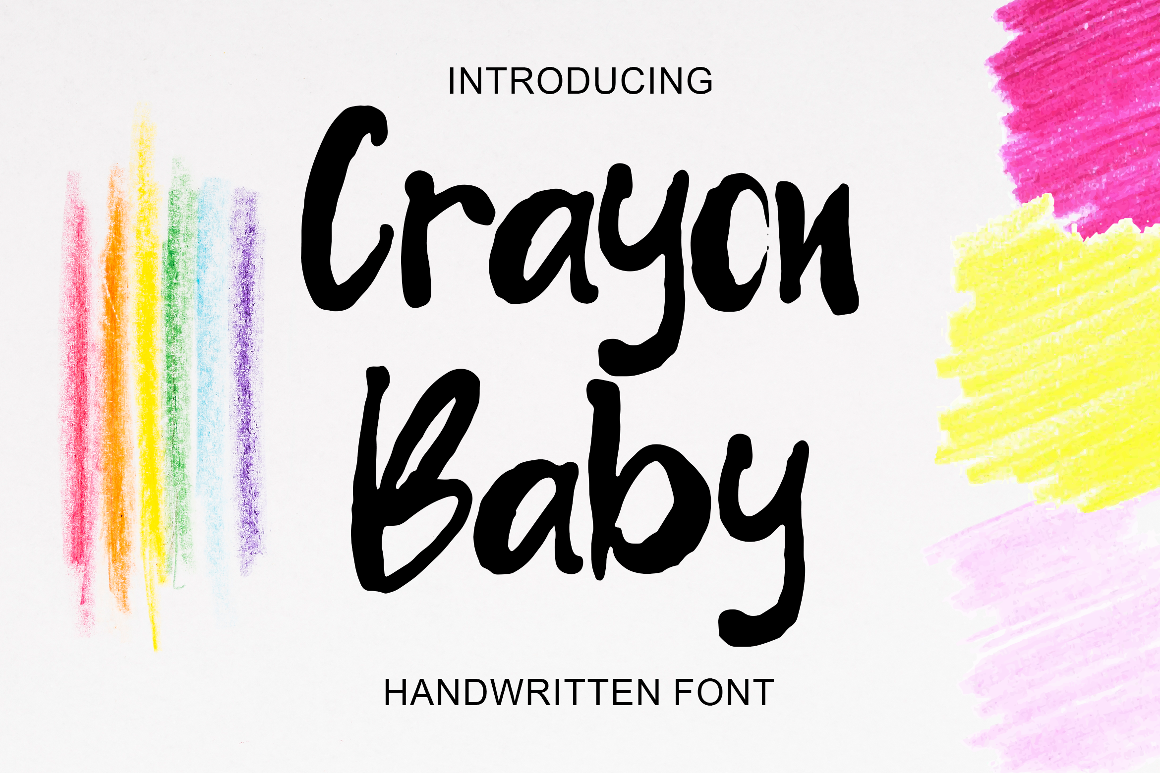 Пример шрифта Crayon Baby