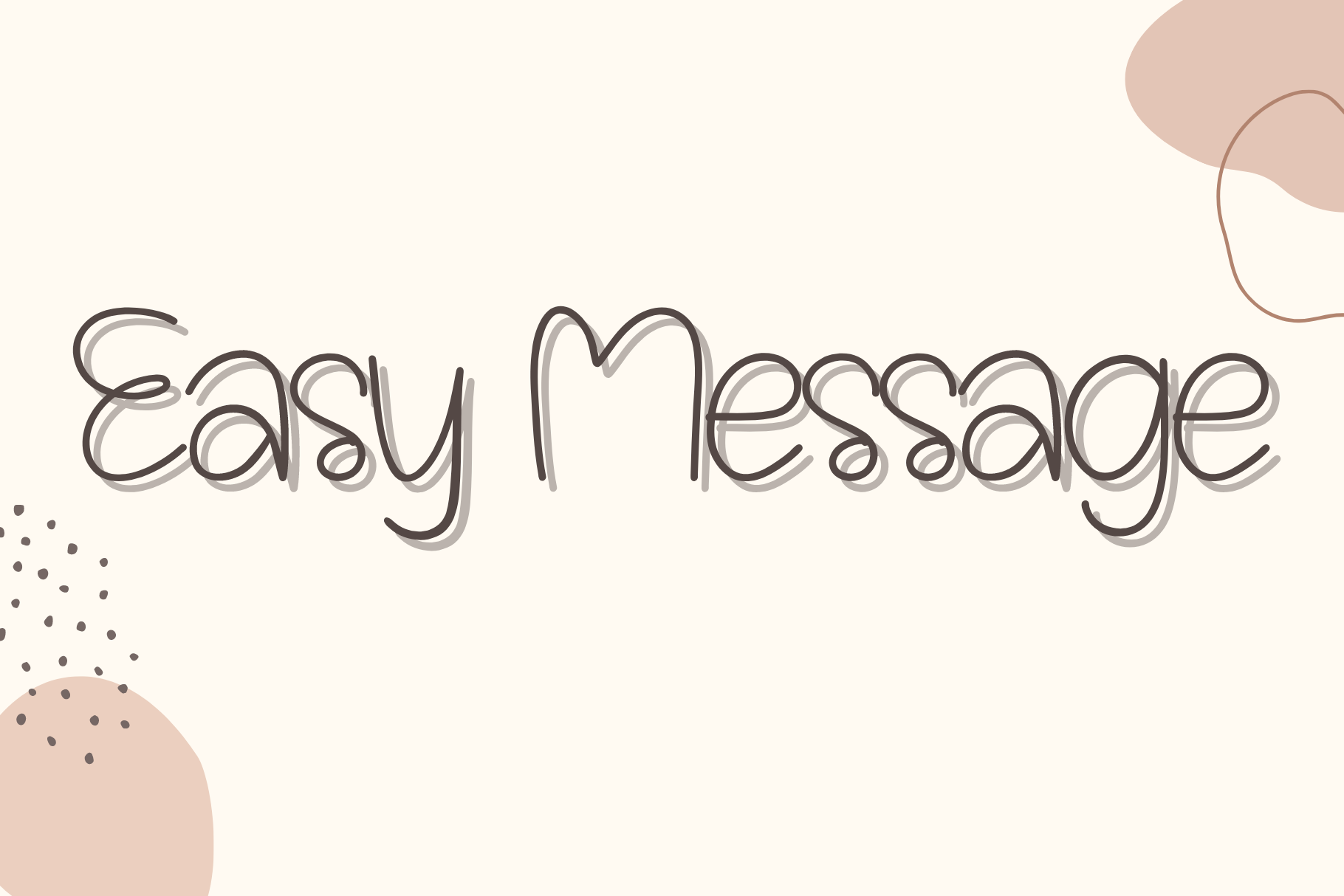 Пример шрифта Eazy Message