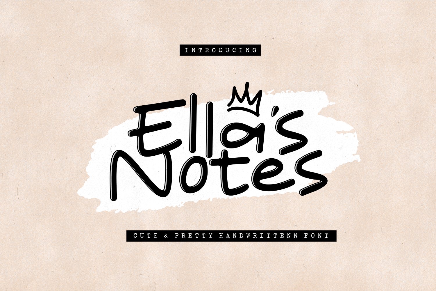Пример шрифта Ellas Notes Regular
