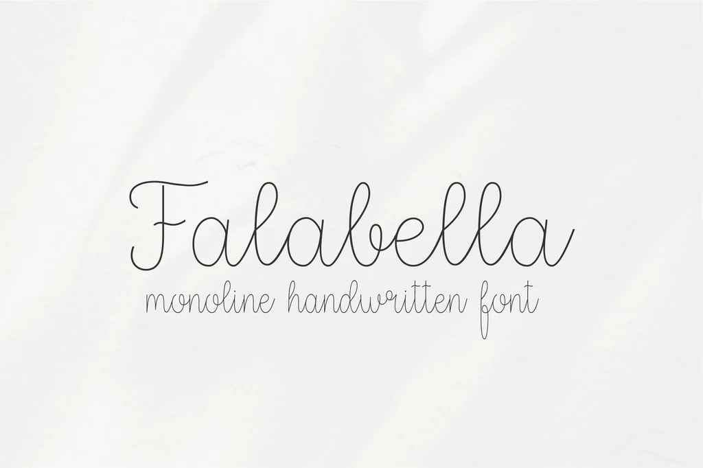 Пример шрифта Falabella