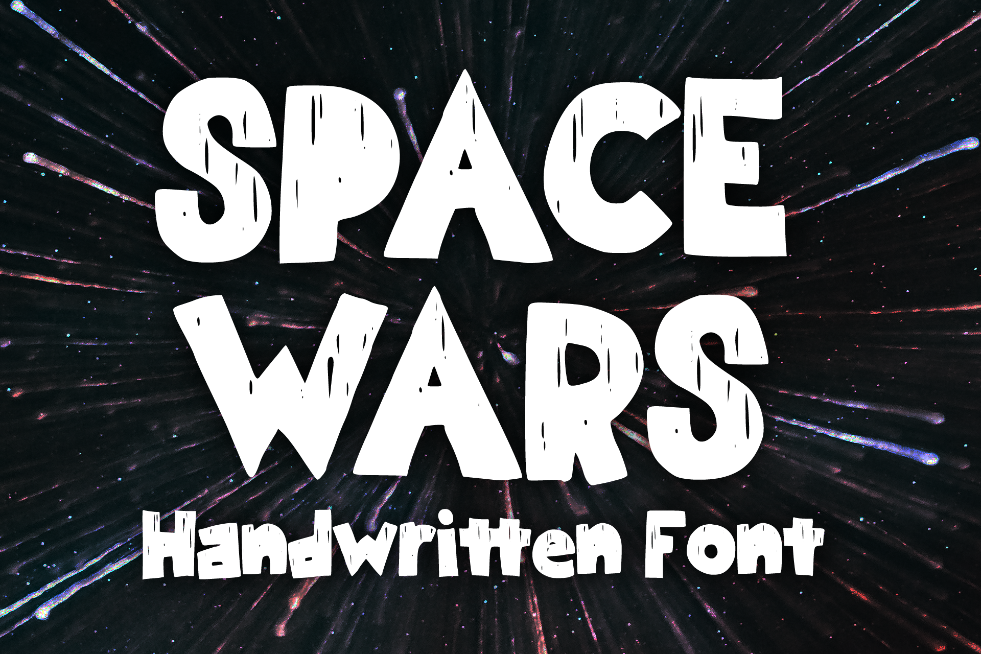 Пример шрифта Space Wars Regular