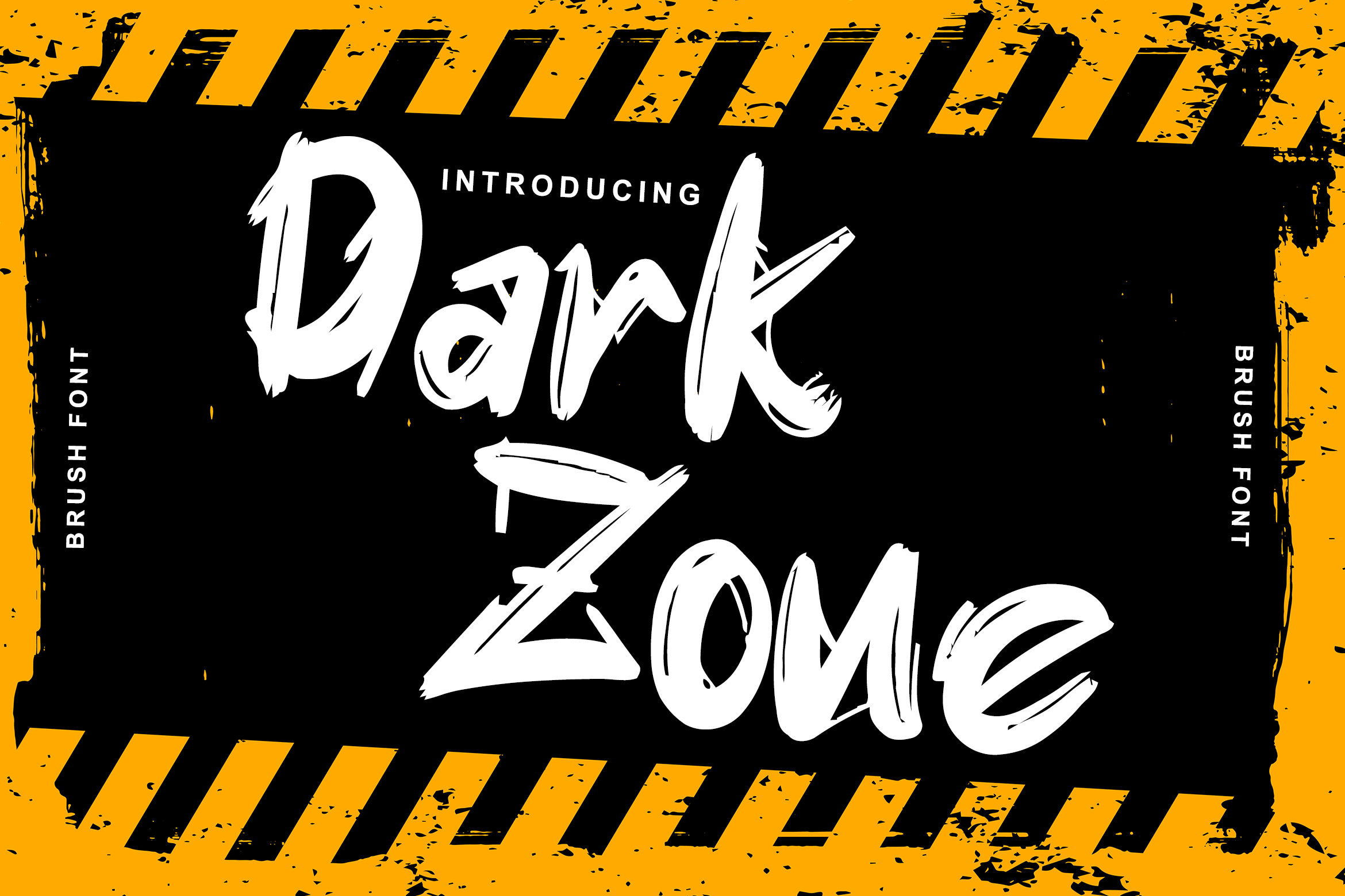 Пример шрифта Dark Zone Italic