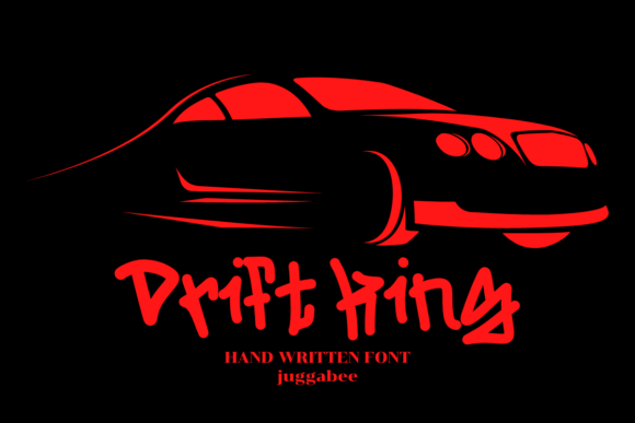 Пример шрифта Drift King Regular