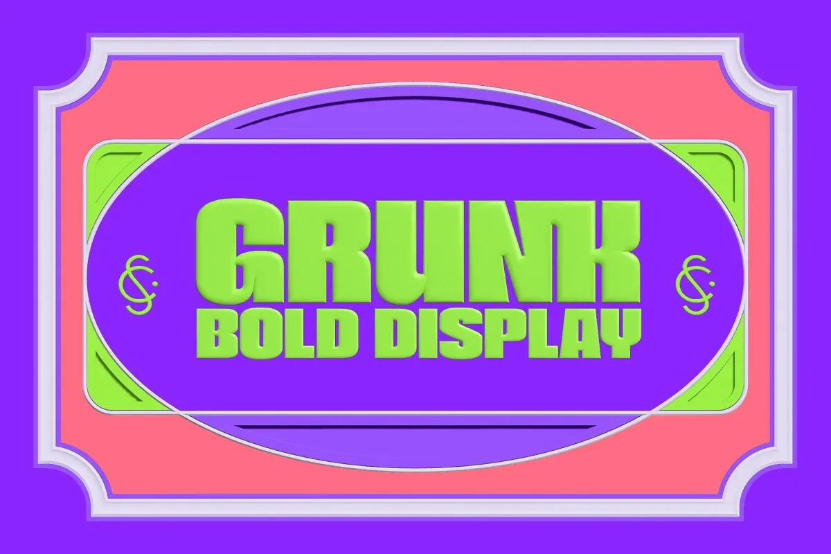 Пример шрифта Grunk Bold