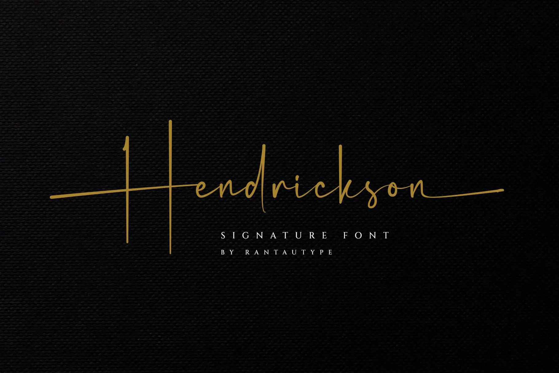 Пример шрифта Hendrickson Swash