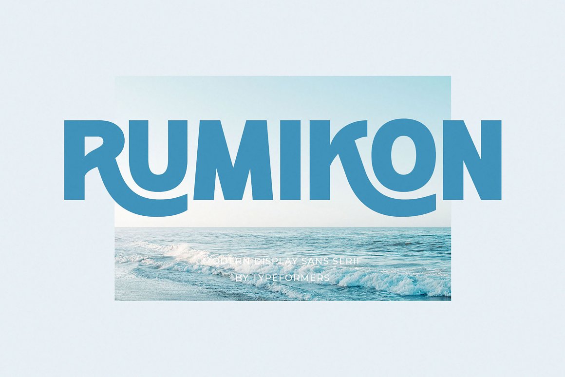 Пример шрифта Rumikon
