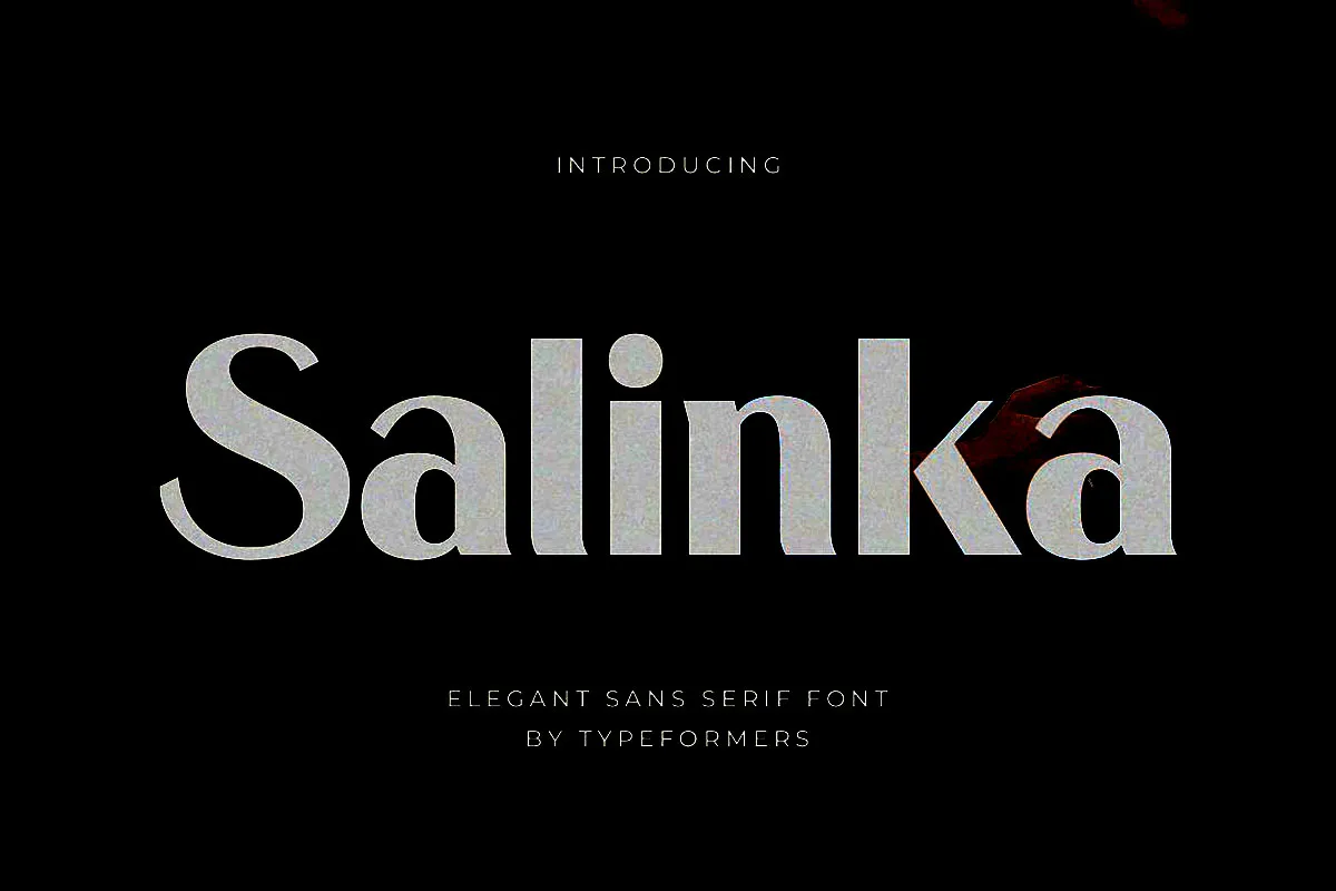 Пример шрифта Salinka