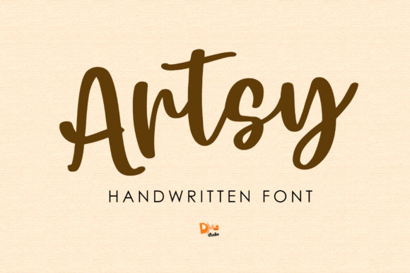 Пример шрифта Artsy