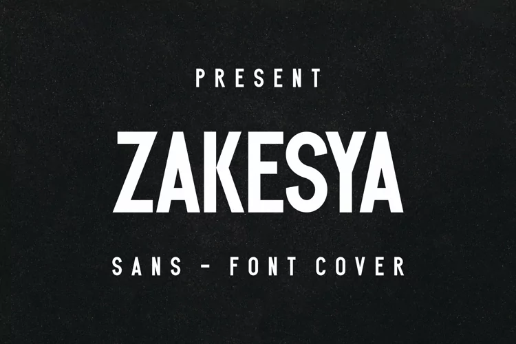 Пример шрифта ZAKESYA
