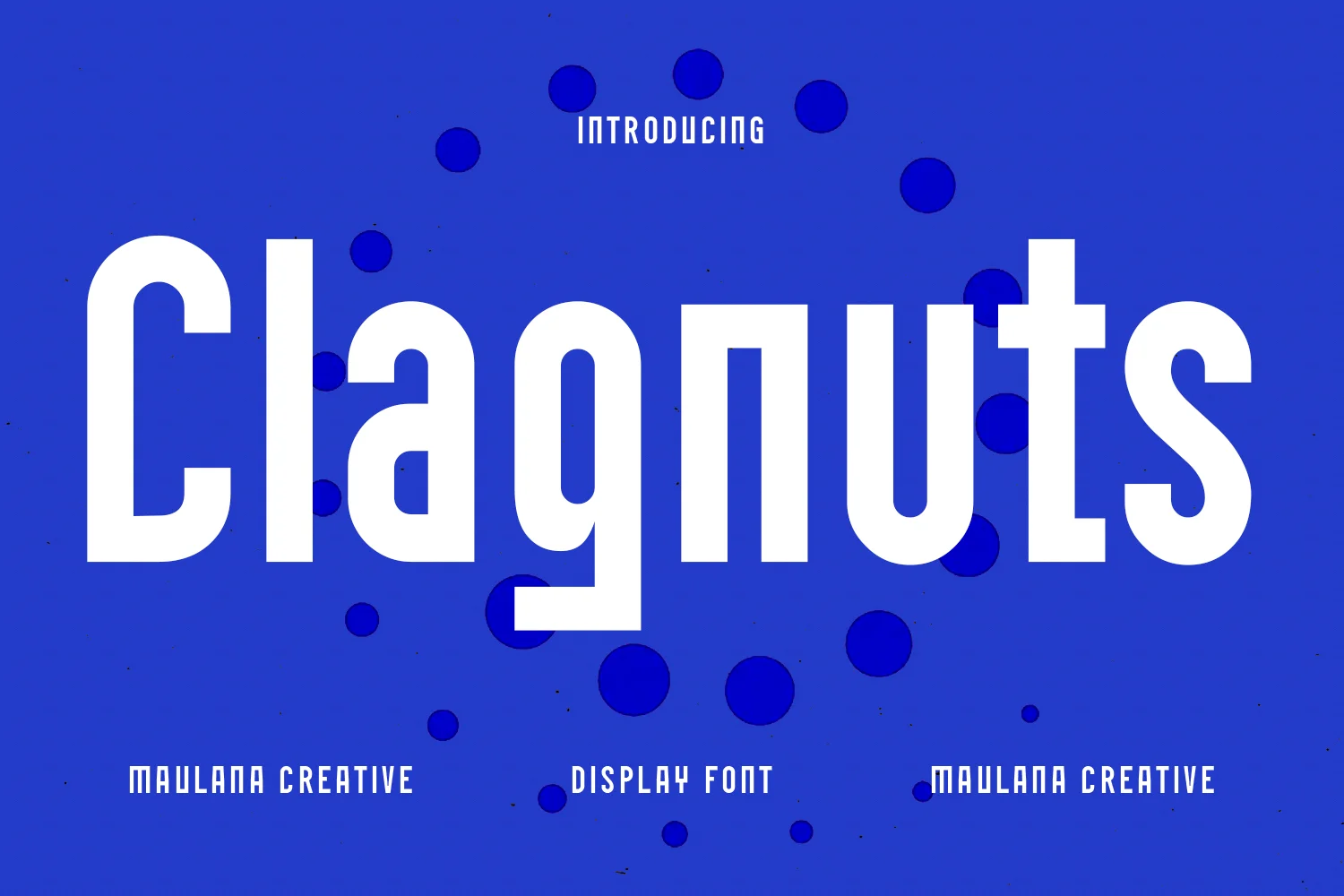 Пример шрифта Clagnuts