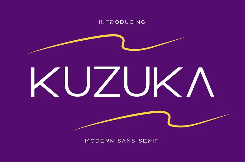 Пример шрифта Kuzuka Regular
