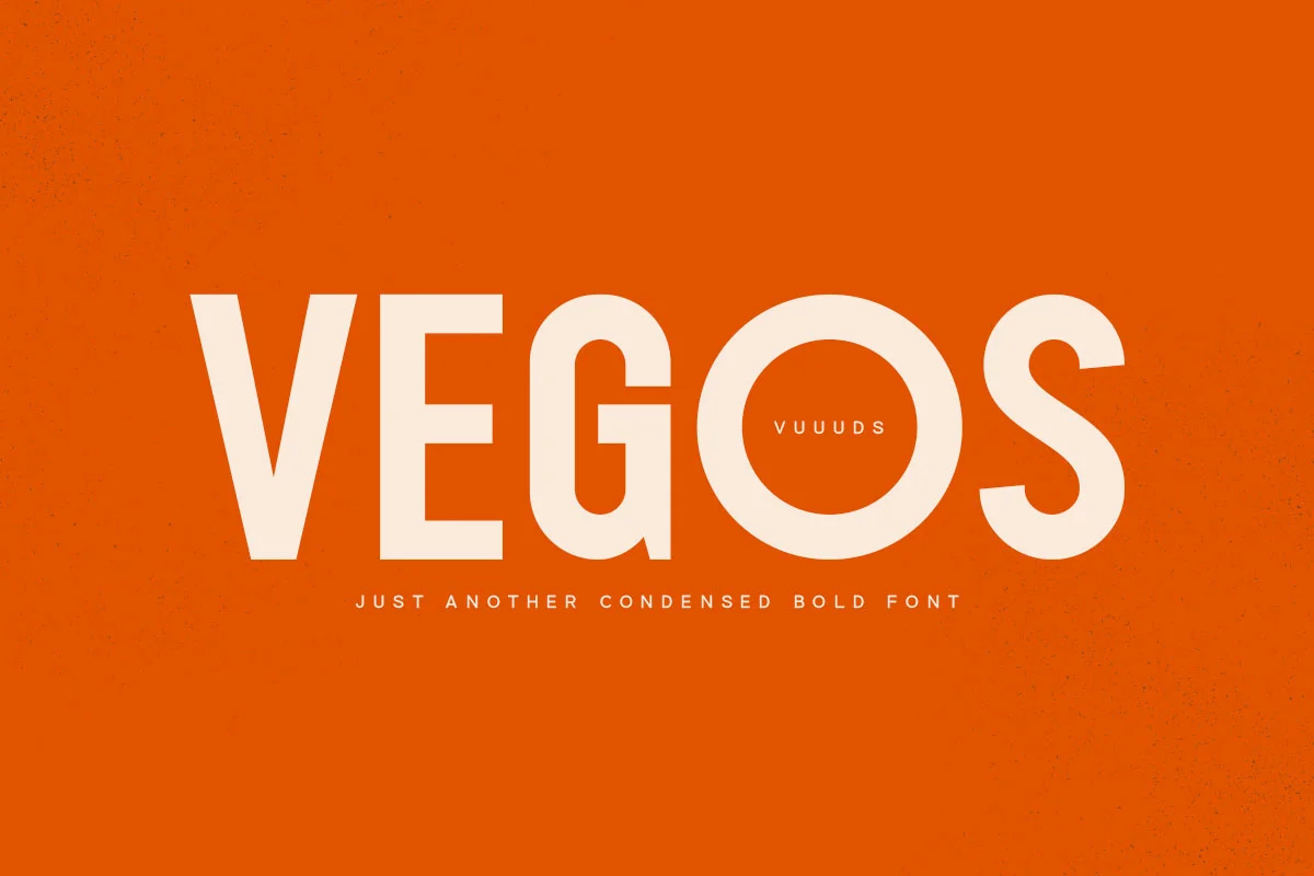Пример шрифта Vegos