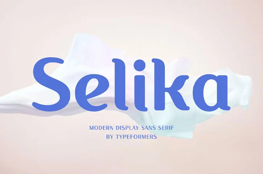 Пример шрифта Selika