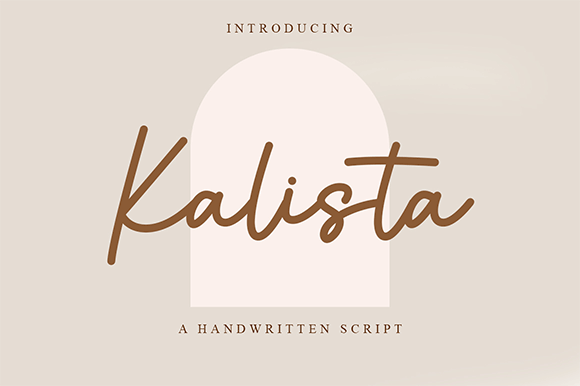 Пример шрифта Kalista Light