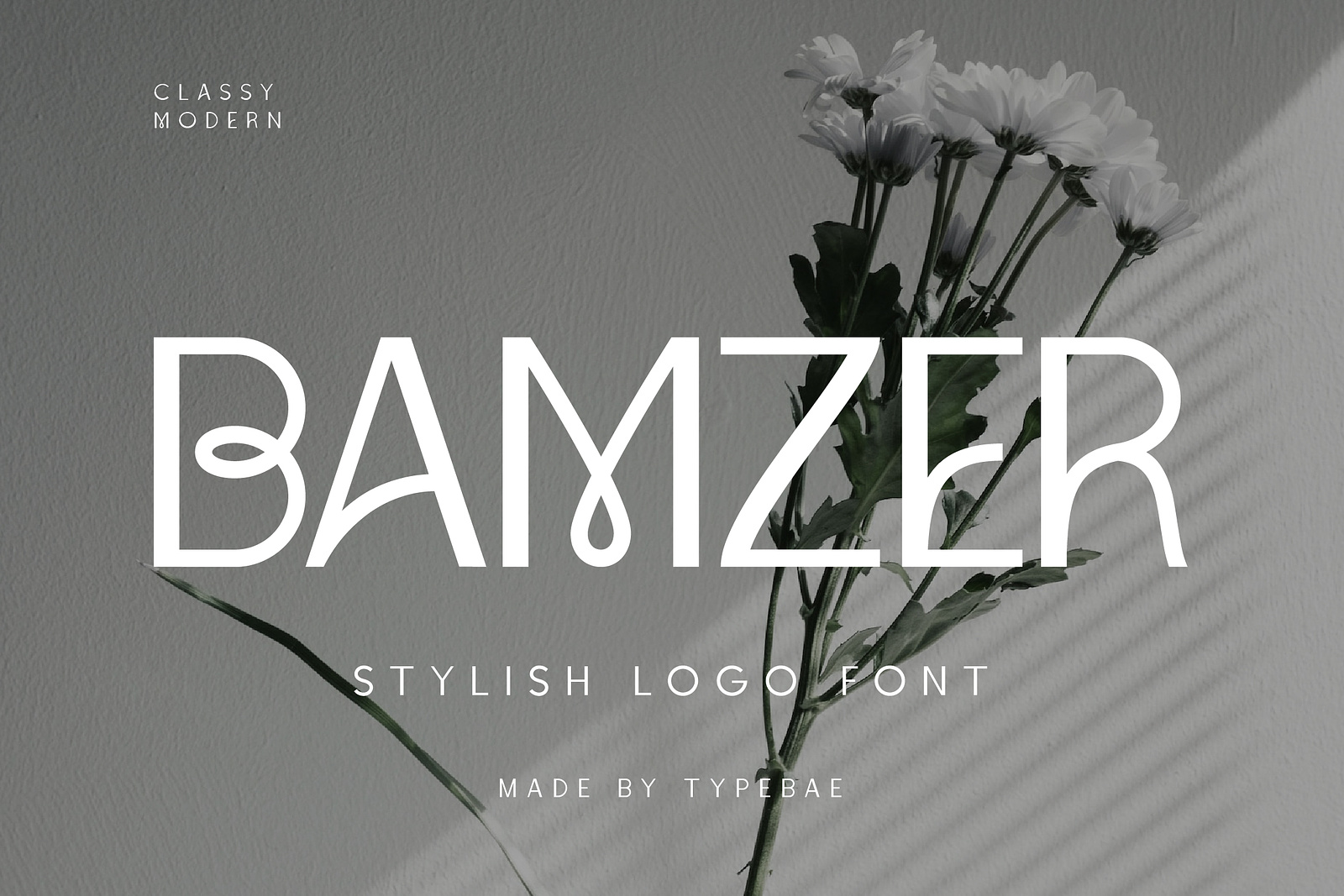 Пример шрифта Bamzer