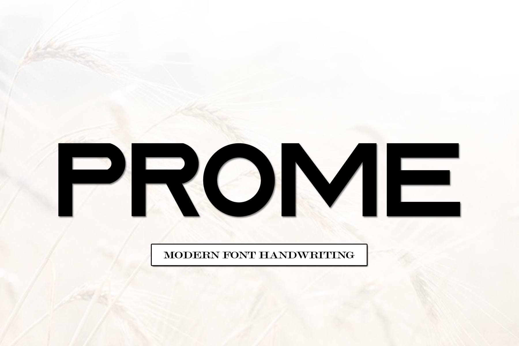 Пример шрифта Prome