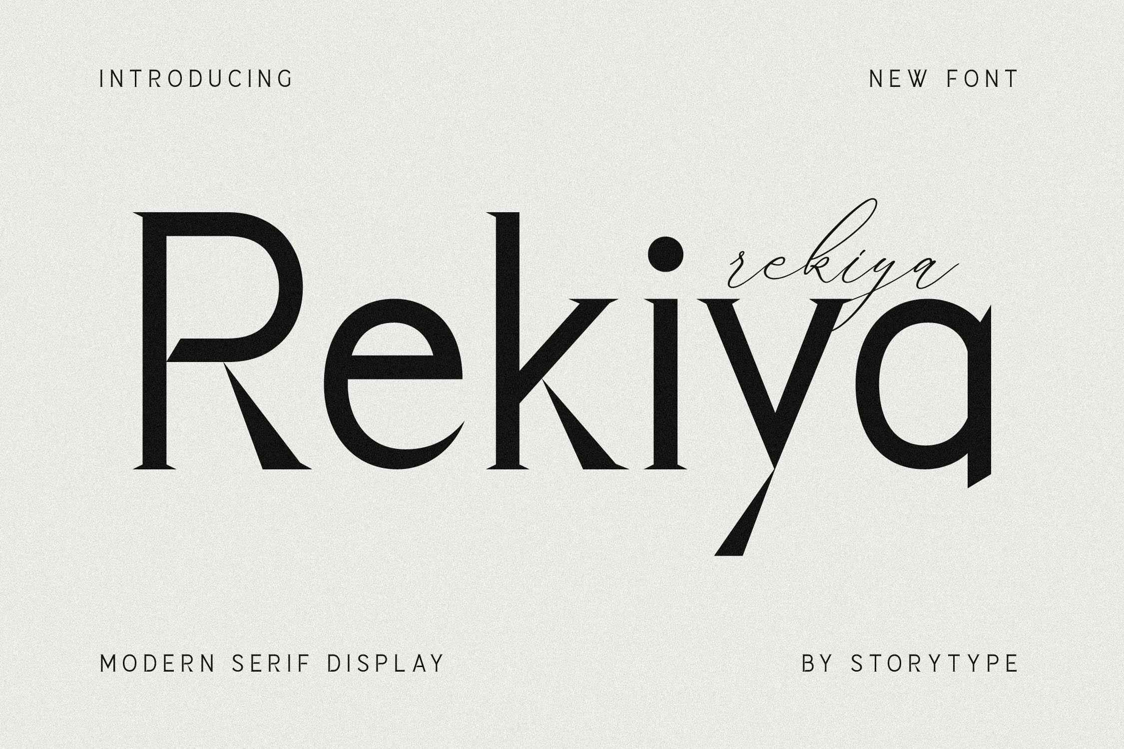 Пример шрифта Rekiya Regular