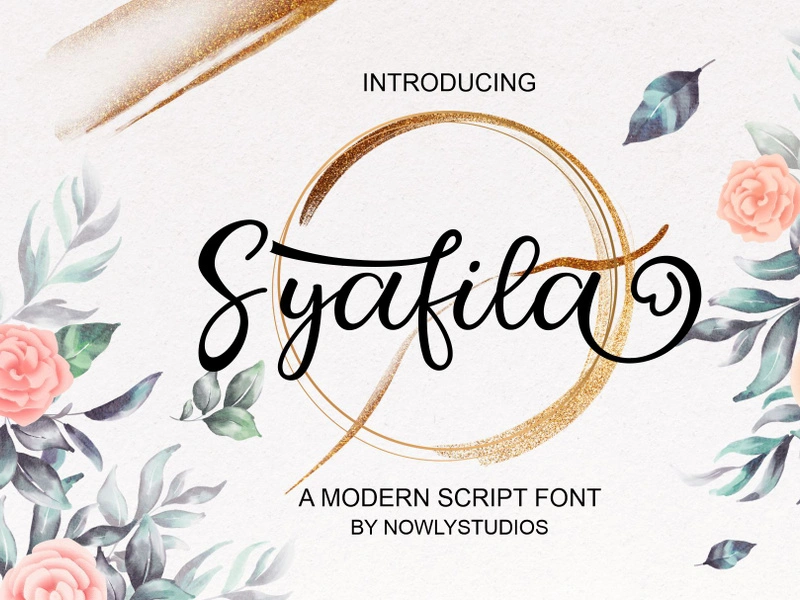 Пример шрифта Syafila Script