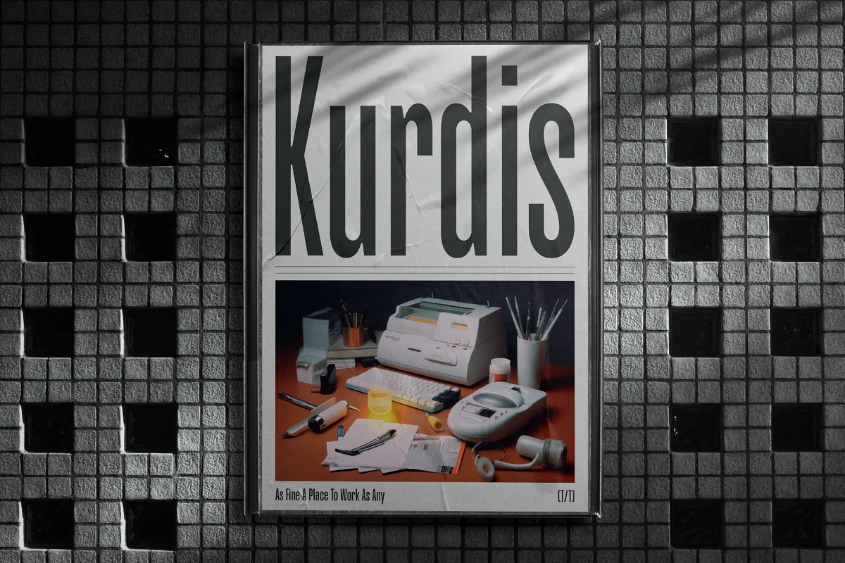 Пример шрифта Kurdis Regular