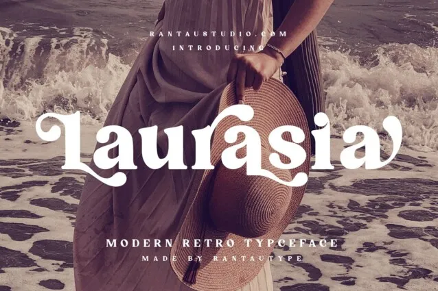 Пример шрифта Laurasia