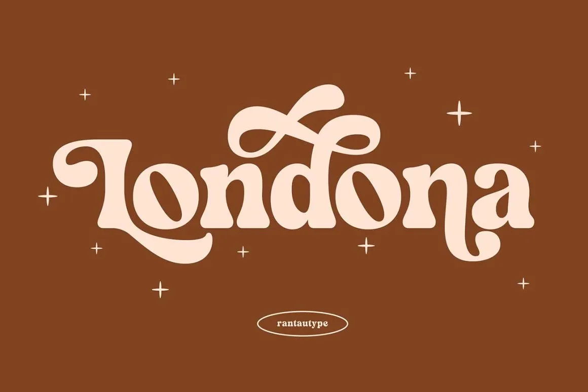 Пример шрифта Londona