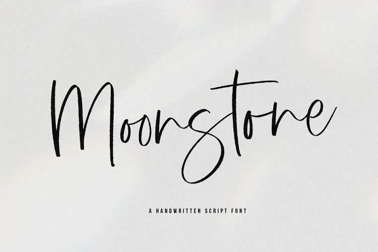 Пример шрифта MoonStone