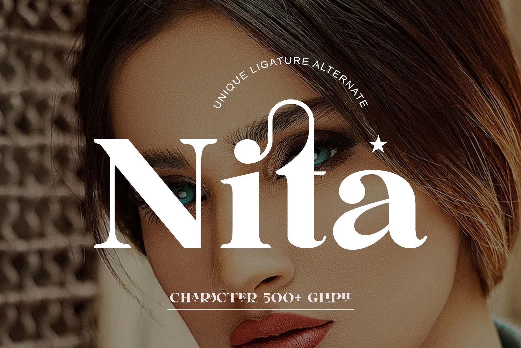 Пример шрифта Nita