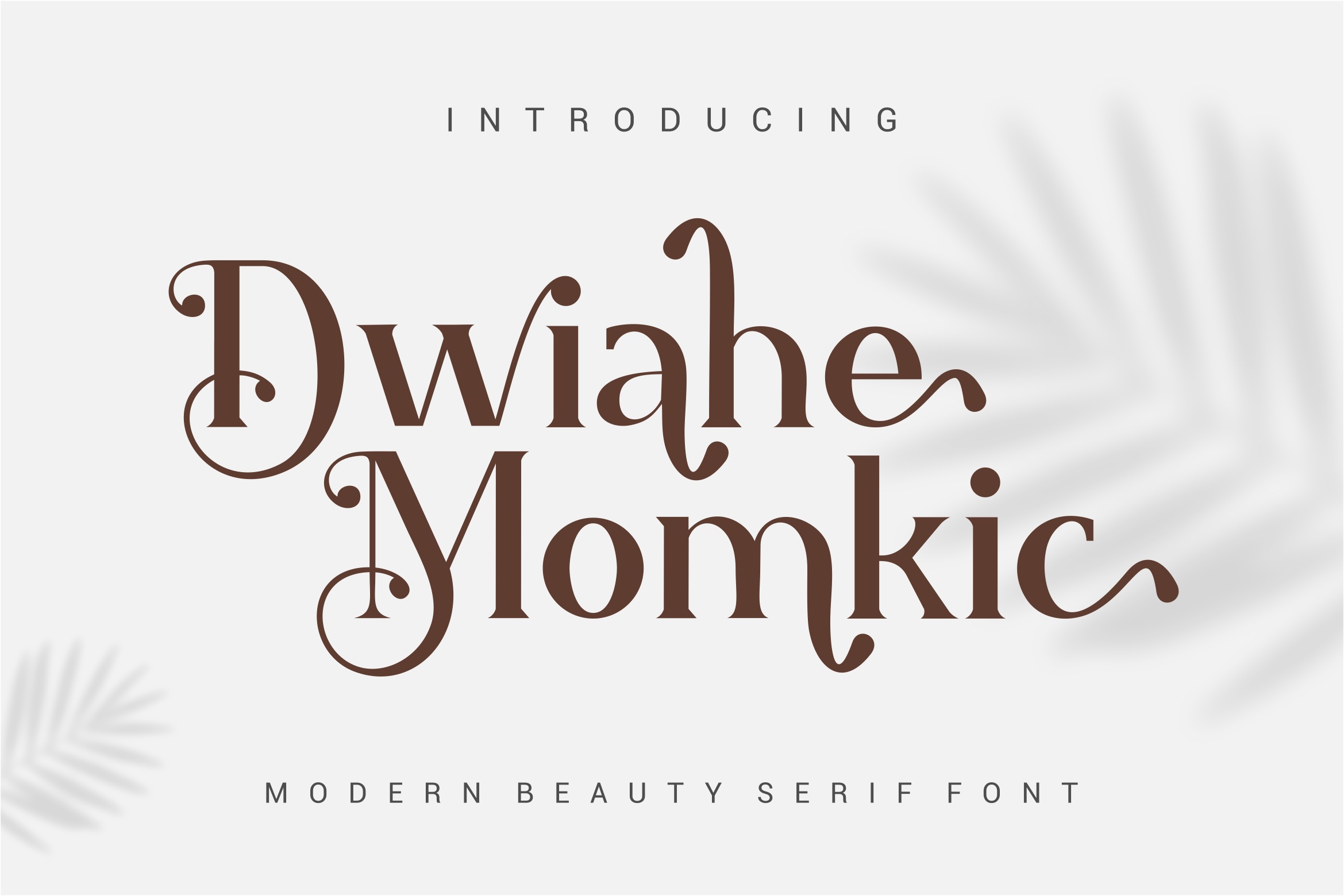 Пример шрифта Dwiahe Momkic